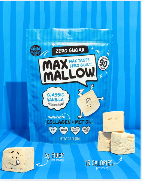 エクササイズグッズ Mallow Classic Vanilla Sugar-Free Marshmallow - Max Sweets