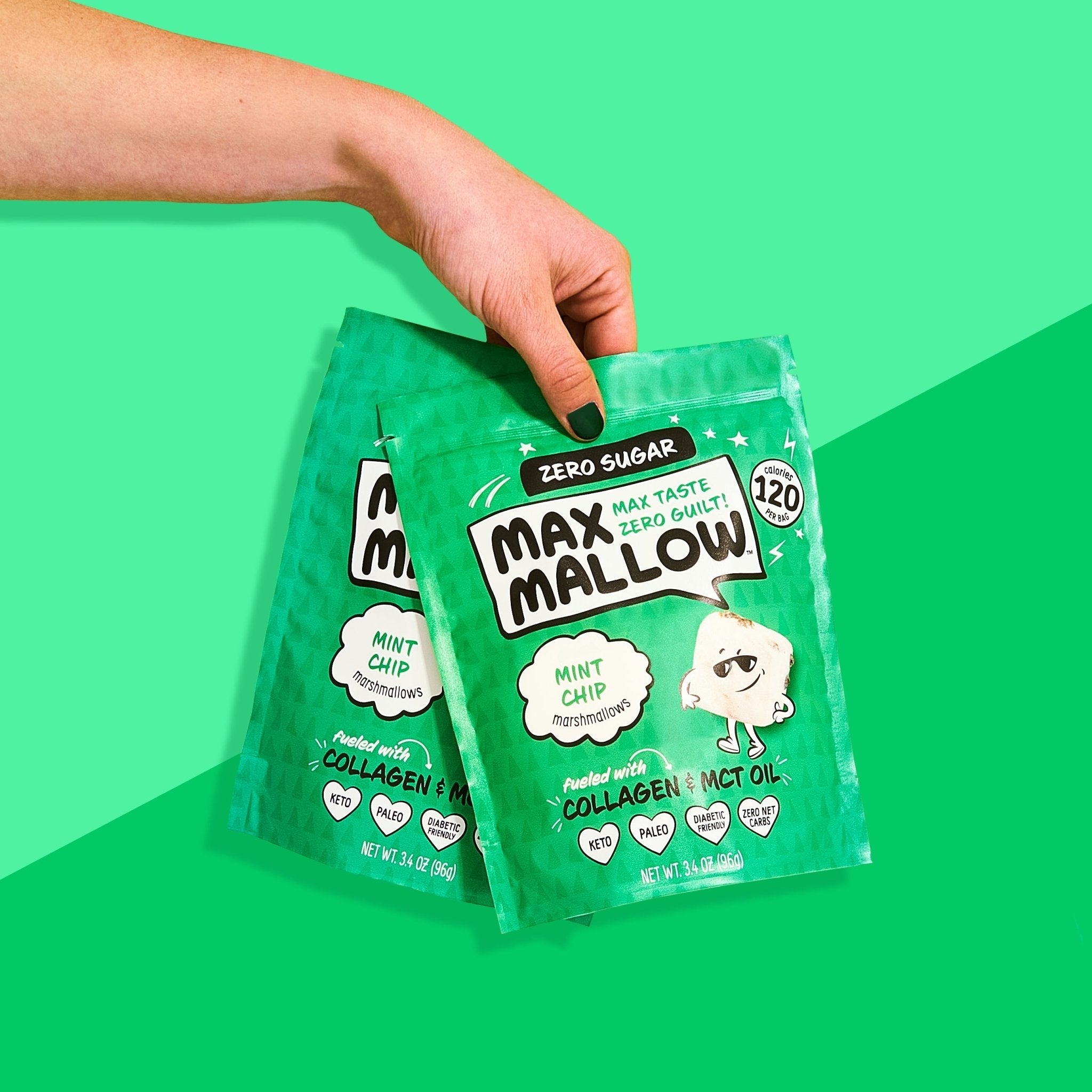Mint Chip Sugar-Free Marshmallow - Max Sweets