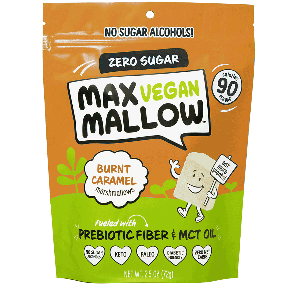 Max Mallows Vegan Burnt Caramel front view